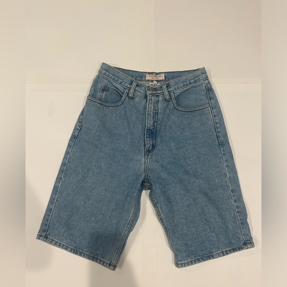 Guess Blue High-Rise Denim Jean Shorts